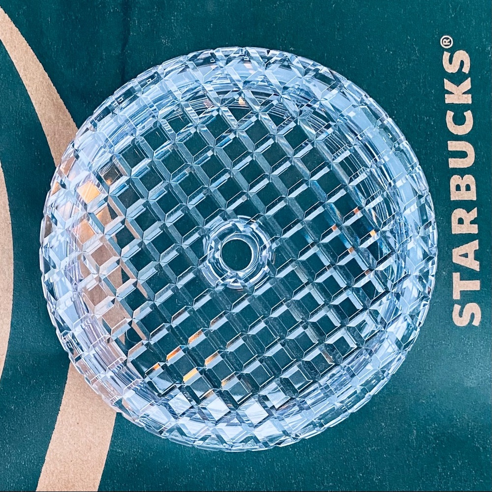 STARBUCKS 🧜‍♀️ silver disco grid replacement lid